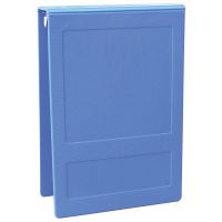 Omnimed 1" Molded Ring Binder, Top Open, Holds 250 Sheets, Medium Blue