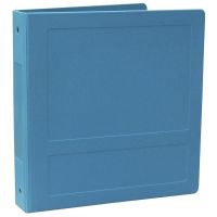Omnimed 1-1/2" Molded Ring Binder, 3-Ring, Side Open, Holds 300 Sheets, Aqua