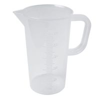 Bel-Art PP Tall Graduated Pitcher 289890000, 250ml Capacity, 5ml Graduation, Clear, 1/PK
