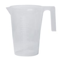 Bel-Art PP Tall Graduated Pitcher 289910000, 1000ml Capacity, 10ml Graduation, Clear, 1/PK