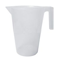 Bel-Art PP Tall Graduated Pitcher 289930000, 3000ml Capacity, 50ml Graduation, Clear, 1/PK