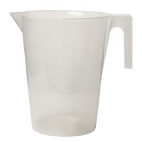 Bel-Art PP Tall Graduated Pitcher 289940000, 5000ml Capacity, 100ml Graduation, Clear, 1/PK