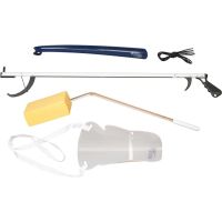 Drive Medical Hip Kit RTL9506,Long-Handled Sponge,Stocking Aid,32" Reacher,Shoe Horn,Shoe Laces