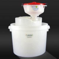 ECO Funnel EF-8-FS70C-SYS 8" ECO Funnel System, 5 Gal Drum & Secondary Container, Red Lid