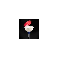 ECO Funnel EF-3004C 8" ECO Funnel with 38-430 Cap Adapter, Red Lid