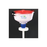 ECO Funnel EF-3009 8" ECO Funnel with 100mm Cap Adapter, Red Lid