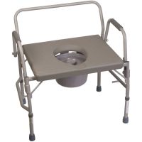 DMI Heavy Duty Bariatric Bedside Commode