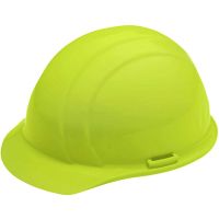 ERB  19360 Americana Cap, Mega Ratchet, 4-Point Nylon Suspension, Hi Viz Lime - Pkg Qty 12