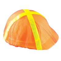 OccuNomix High Visibility Regular Brim Hard Hat Cover Hi-Viz Orange, 12 Pack, V896-RO - Pkg Qty 12