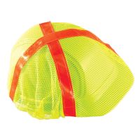 OccuNomix High Visibility Regular Brim Hard Hat Cover Hi-Viz Yellow, 12 Pack, V896-RY - Pkg Qty 12
