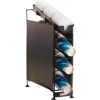 San Jamar Wireworks 4 Tier, 3 Cup Dispensers & 1 Lid Organizer, 2 Side Panels, C8504WFD