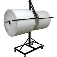 Bubble/Foam/Poly Dispenser, Floor Unit, Double Arm, 12" Material Width