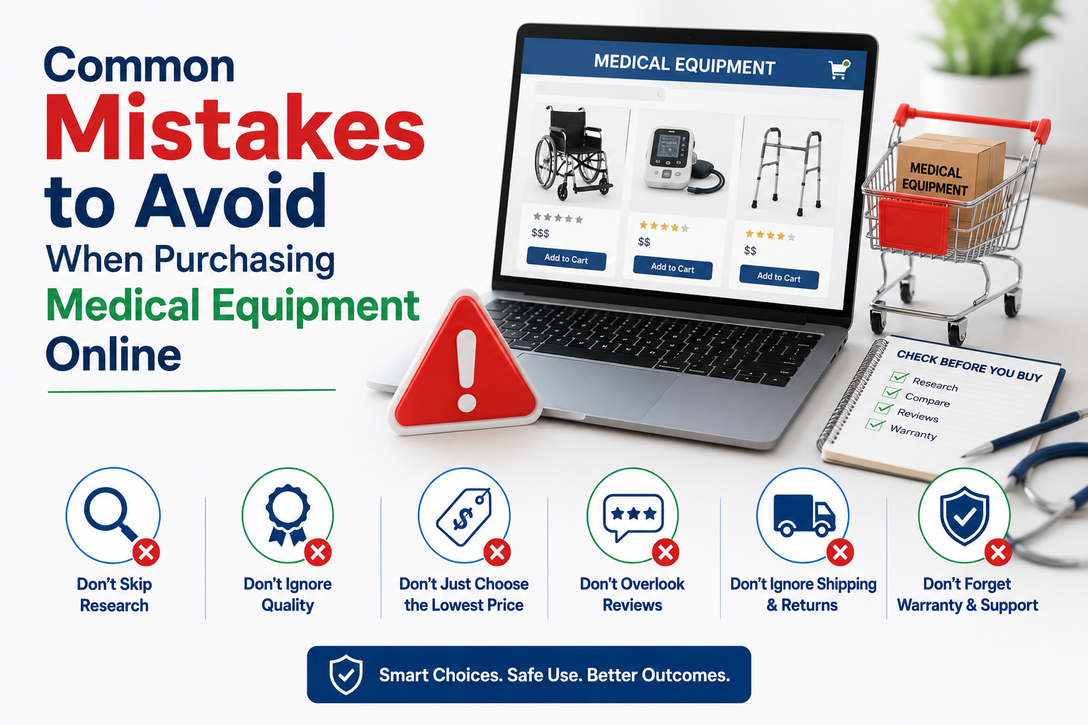 Common Mistakes to Avoid When Purchasing Medical Equipment Online
