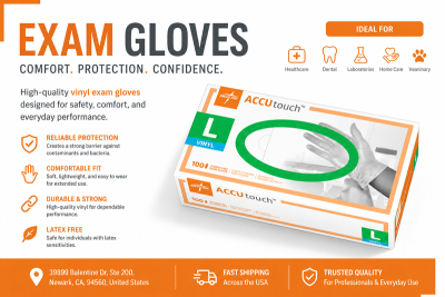 Exam Gloves in Newark, CA | Buy Medical Exam Gloves Online USA