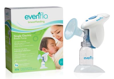 Evenflo Advanced Single Electric Breast Pump, includes Flanges