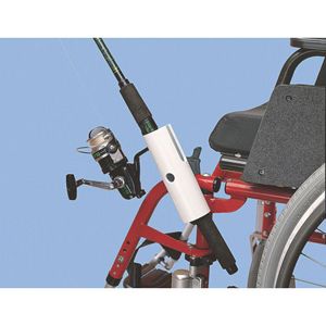 Fishing pole holder for wheelchairs Fishing pole holder for wheelchairs