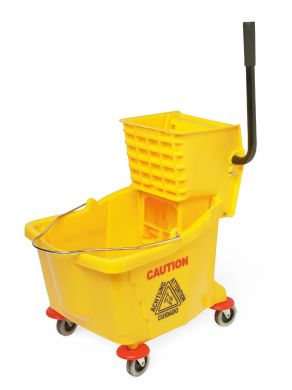26 Quart Mop Bucket with Side-Press Wringer, Yellow