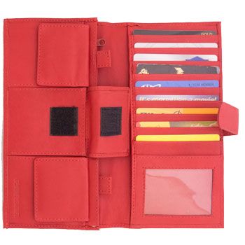 Money Organizer Wallet - Red