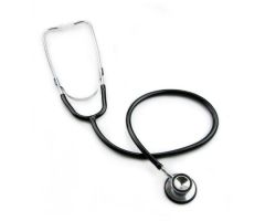 Classic Stethoscope McKesson Black 1-Tube 22 Inch Tube Double-Sided Chestpiece