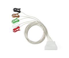 Reprocessed Philips Telemetry Lead Set Patient Cable, ECG, with 5 Lead Grabber AAMI, SPU, 20/Each