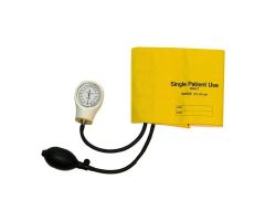 Sphygmomanometer Aneroid Mabis 22-33cm Adult Arm Dial Display Yellow 5/Box