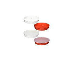 High-Sided Divided Dish - White