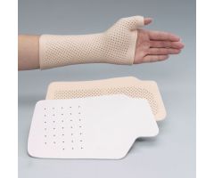 Rolyan Wrist and Thumb Spica Splint with IP Immobilization - Polyflex II 1/8" - Solid - White - Small