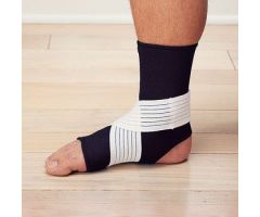 Sammons Preston Neoprene Ankle Supports with Strap - Medium, Black