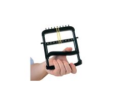 Rolyan Basic Ergonomic Hand Exerciser - Latex Free - Black - Plastic Handle