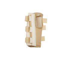 Rolyan Enlarged Thumb Hole D-Ring Wrist Brace, Left, Small