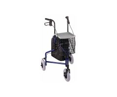 3 Wheel Steel Rollator - Blue