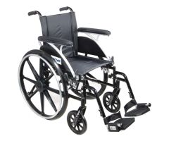 Drive Viper Wheelchair - Desk Arm - 14" - Footrests