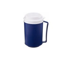 Sammons Preston Insulated Mug with Lid - Tumbler Lid - Blue - 12 oz. - Pack of 25
