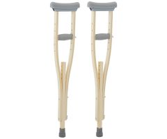 Sammons Preston Wooden Crutches, Adult, 49" - 61", Latex Free