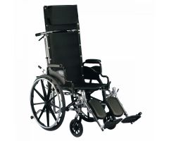 Invacare 9000 XT Recliner Wheelchair- 22" W x 18" D, Full Arm