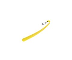 Plastic Shoehorn - 17" Curved Plastic Shoehorn, Yellow