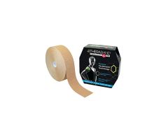 TheraBand Kinesiology Tape - 2" x 103.3' Bulk Roll - Beige/Beige Print