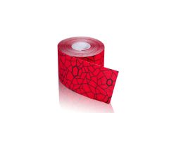 TheraBand Kinesiology Tape - 2" x 16.4' Roll - Hot Red/Black Print