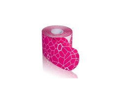 TheraBand Kinesiology Tape - 2" x 10" Precut Strips, 20 - Pink/White Print
