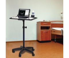 Rolling Cart with Locking Tablet Holder