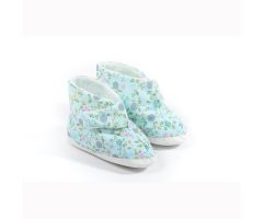CareActive EBF1-1-BFL Ladies EdemaBoot-Small-Blue Floral