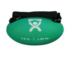 CanDo Handy Ball with adjustable strap, 4 pound,green