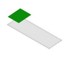 Microscope Slide SHURMark PLUS Color Frosted Green Frosted End

