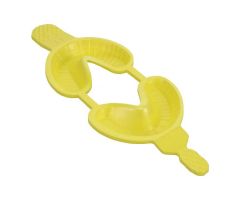 Acclean Dual Arch Fluoride Trays Foam Small With Hinge Yellow Disposable 24 BX/CA