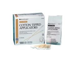 Cotton Tipped Applicator 3 in Wood Handle Non Sterile 10 BX/CA