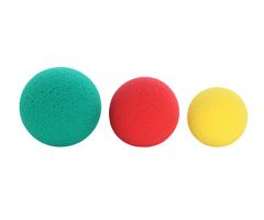 CanDo memory foam hand ball set (1 ea: yellow, red, green)