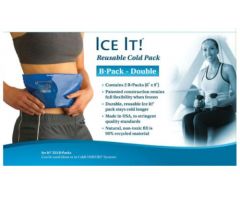 Ice It! Reusable Cold Pack (B Pack Double) Size:6"x9x1.5"