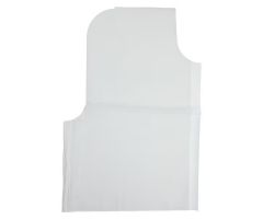 Exam Cape 30 in x 21 in White Tissue Disposable 100/Ca