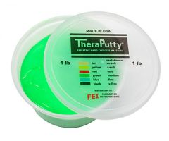TheraPutty exercise putty, green, 1 pound