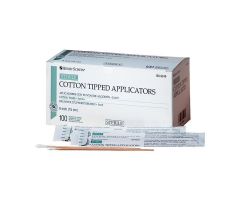 Cotton Tipped Applicator 6 in Wood Handle Sterile 100Pks/2